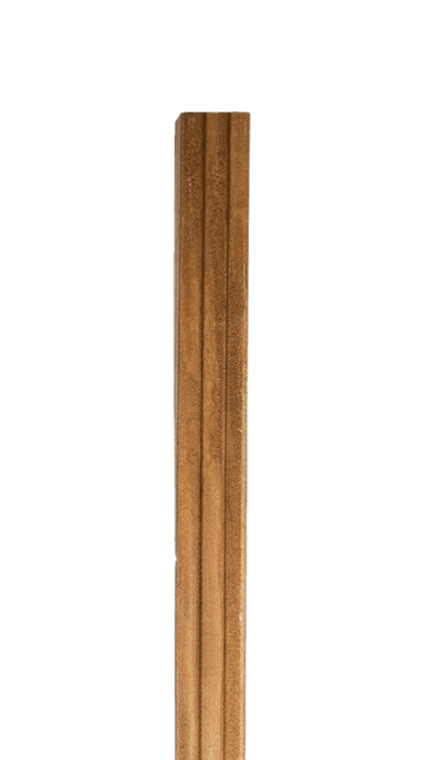 Houten paal voor de kant en klare hagen | 275 x 5.9 x 5.9 cm (h x omtrek)